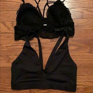 2 VICTORIA SECRETS BRALETTES size small